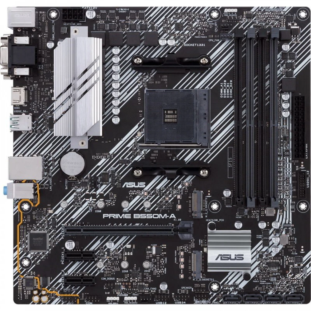 Материнская плата Asus PRIME B550M-A 90MB14I0-M0EAY0 Micro-ATX, AMD AM4