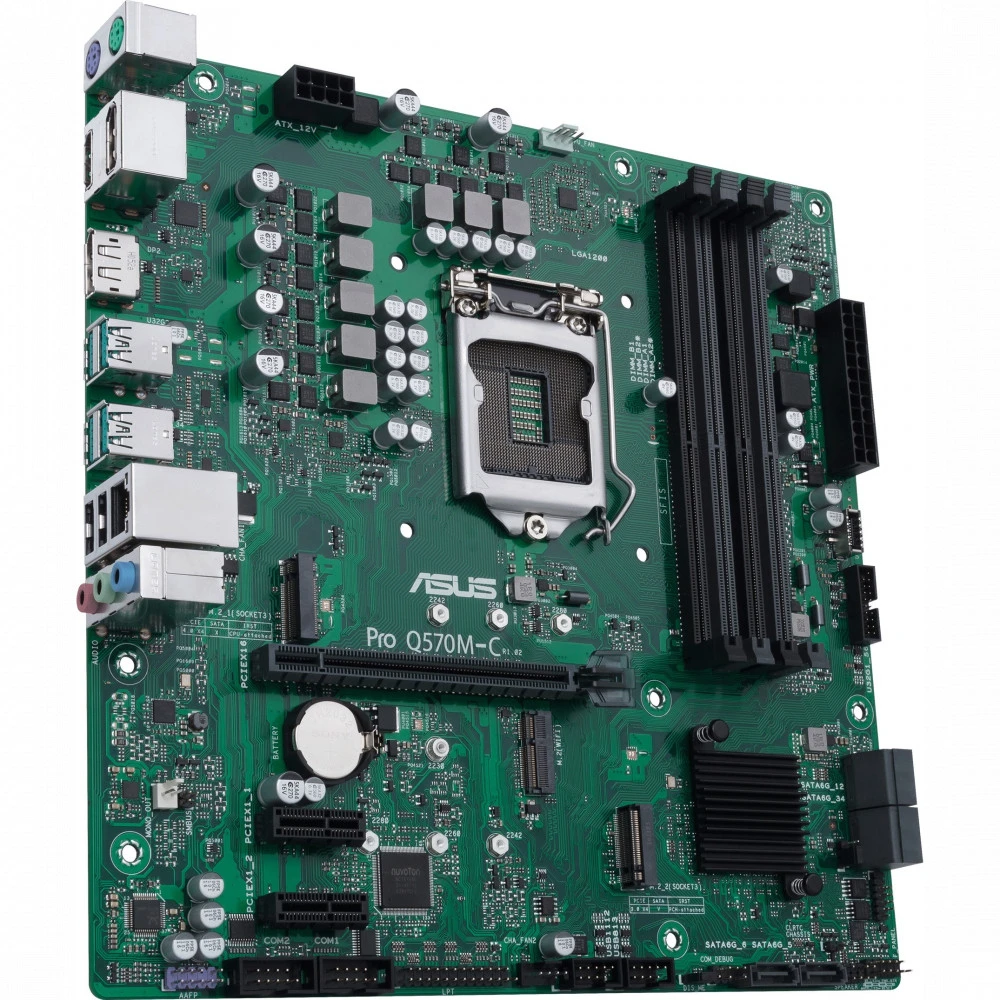Материнская плата Asus PRO Q570M-C/CSM 90MB1700-M0EAYC Micro-ATX, LGA 1200