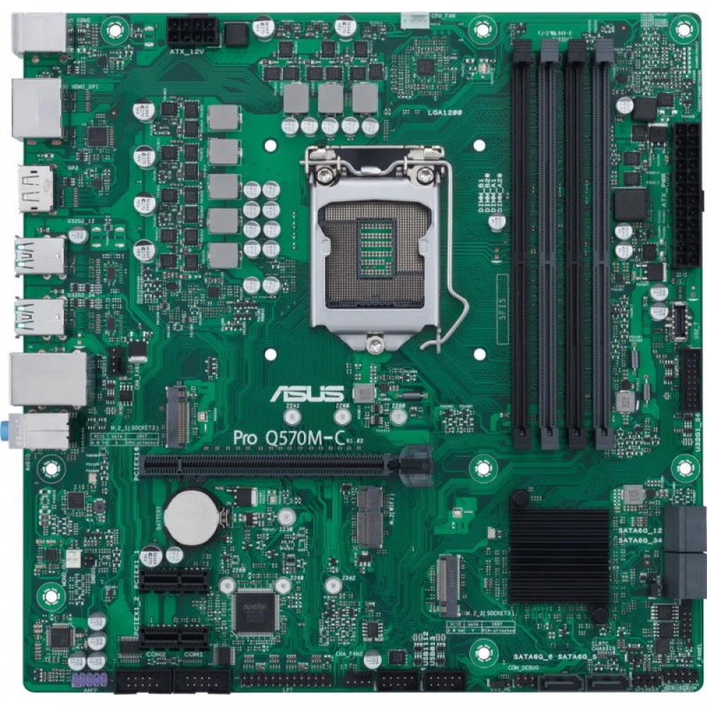 Материнская плата Asus PRO Q570M-C/CSM 90MB1700-M0EAYC Micro-ATX, LGA 1200
