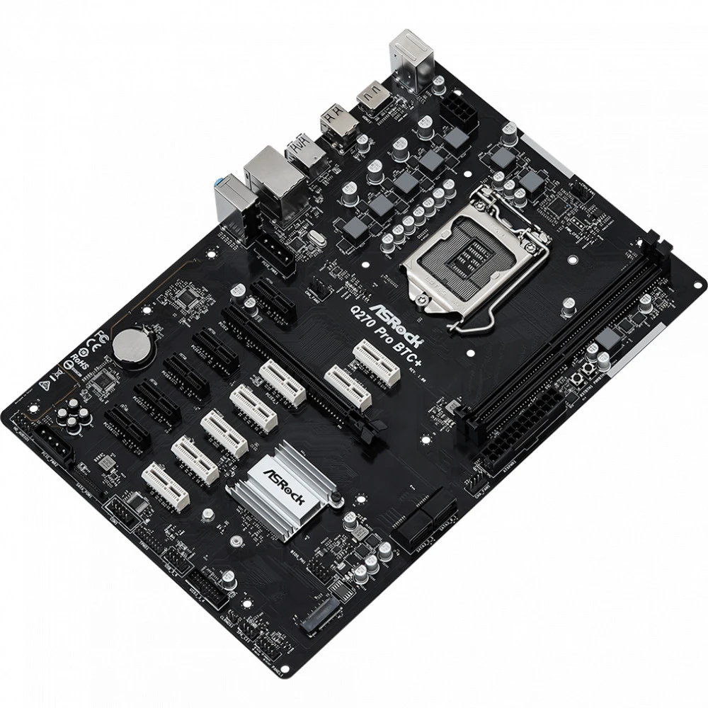 Материнская плата ASRock Q270 PRO BTC+ ATX, LGA 1151