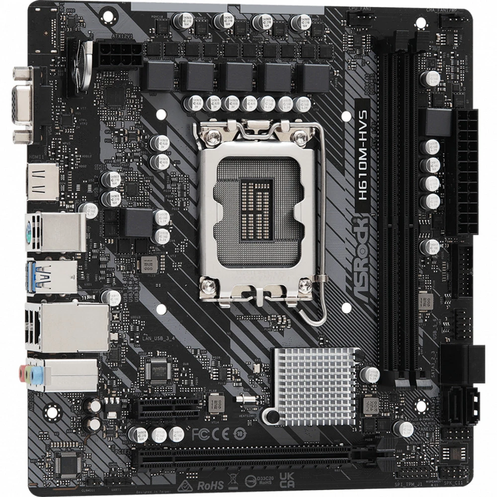Материнская плата ASRock H610M-HVS Micro-ATX, LGA 1700