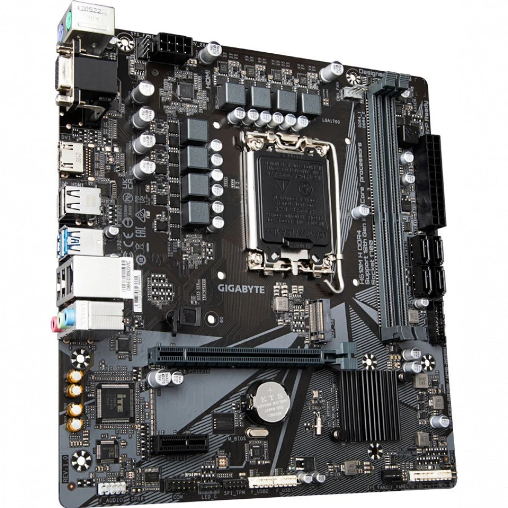 Материнская плата Gigabyte H610M H DDR4 Micro-ATX, LGA 1700