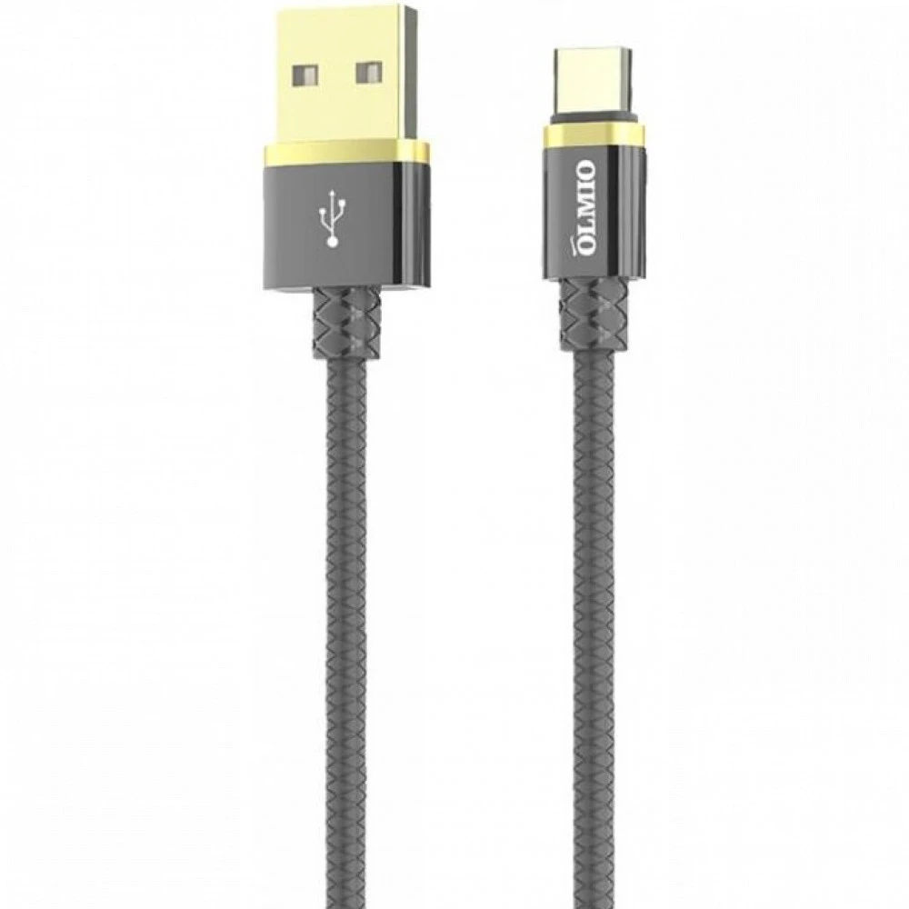 Кабель интерфейсный OLMIO Deluxe (1м) черный 38855