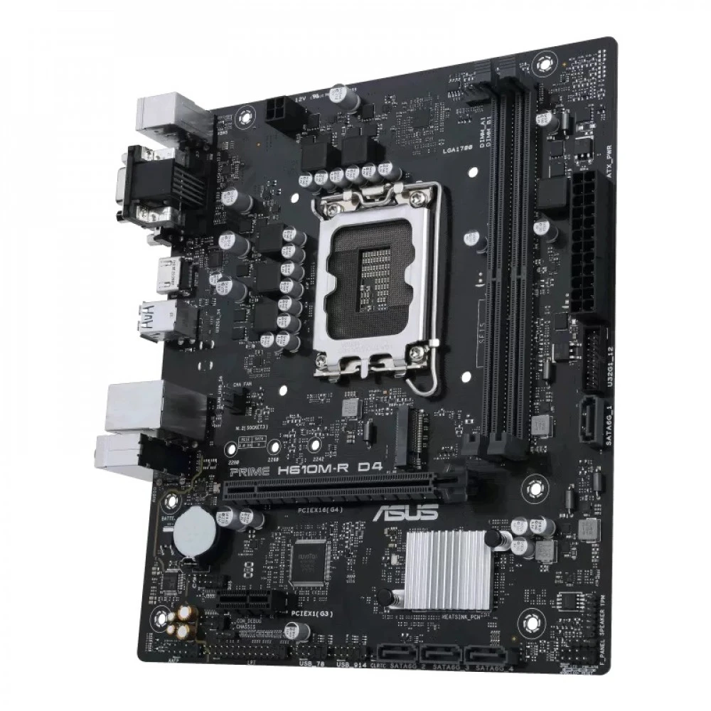 Материнская плата Asus PRIME H610M-R D4-SI Micro-ATX, LGA 1700