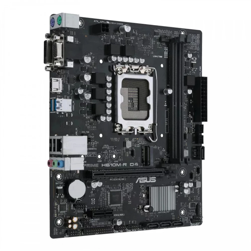 Материнская плата Asus PRIME H610M-R D4-SI Micro-ATX, LGA 1700