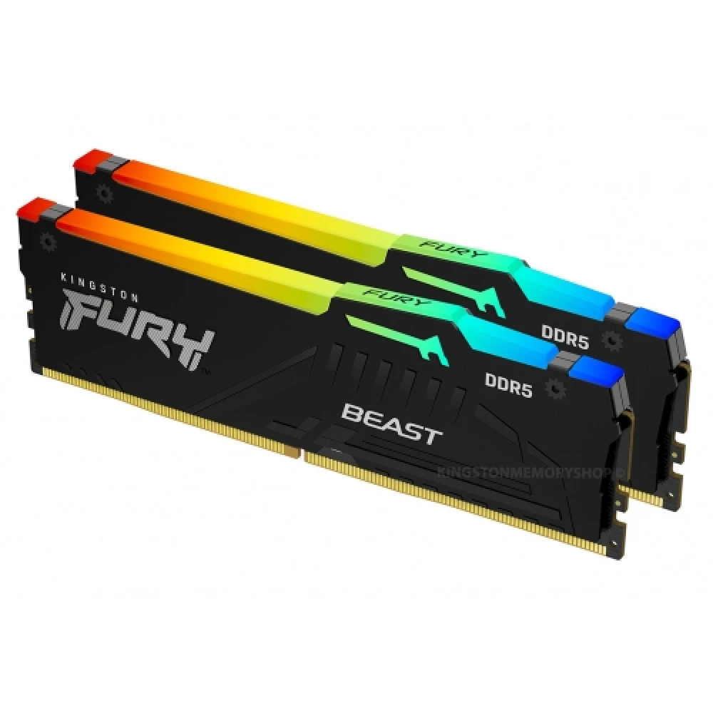 ОЗУ Kingston 2x16GB KF552C40BBAK2-32 DIMM, DDR5, 32 Гб (2 х 16 Гб), 5200 МГц