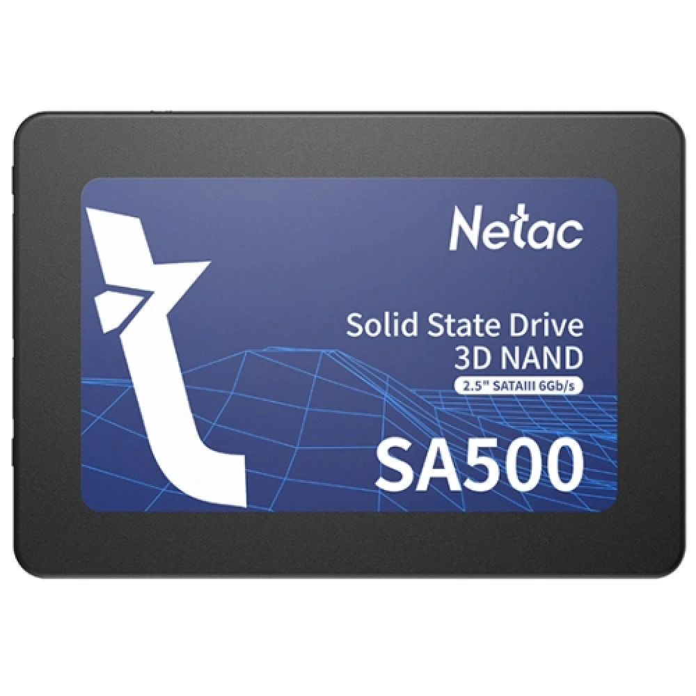 Жесткий диск Netac SA500 [NT01SA500-128-S3X] SSD (твердотельные), 128 ГБ, 2.5 дюйма, SATA