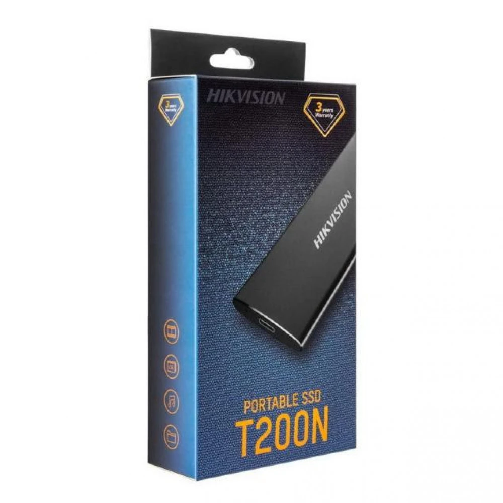Внешние накопители Hikvision Внешний SSD HS-ESSD-T200N/1024G 1 ТБ, Разъём USB Type-C