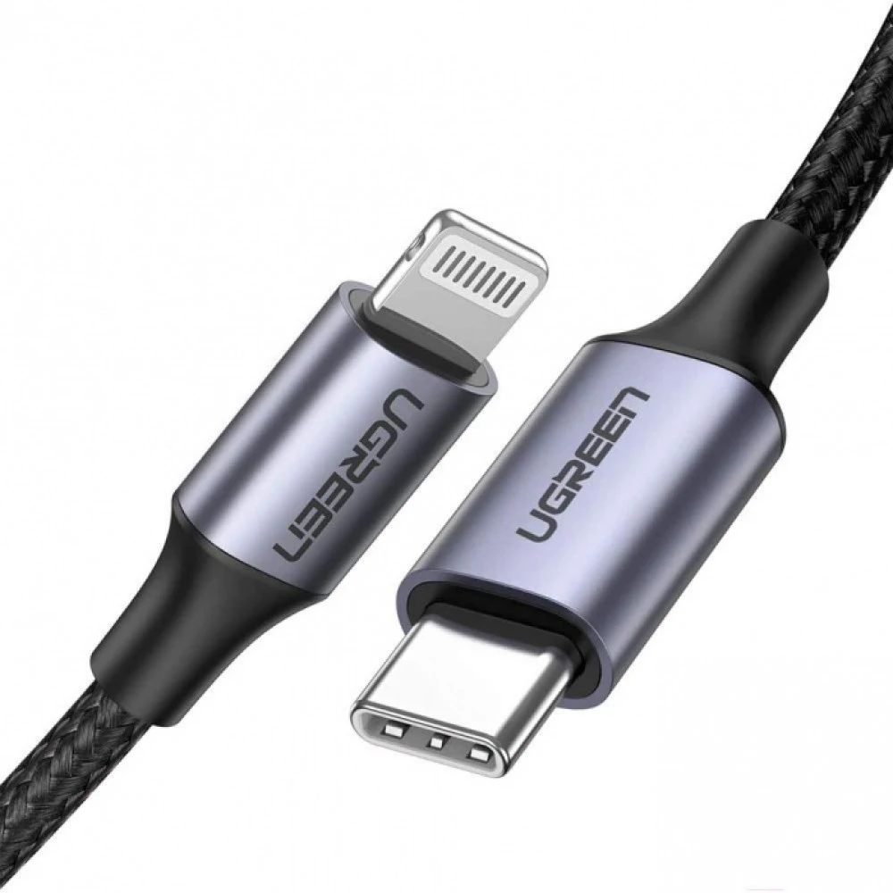 Кабель интерфейсный UGREEN US304 Lightning To Type-C 2.0 Male Cable 2M 70525