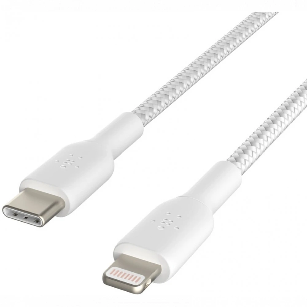 Кабель интерфейсный Belkin Lightning - USB-С white (1m) CAA004BT1MWH