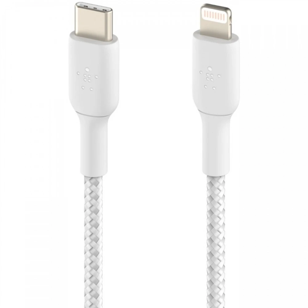 Кабель интерфейсный Belkin Lightning - USB-С white (1m) CAA004BT1MWH