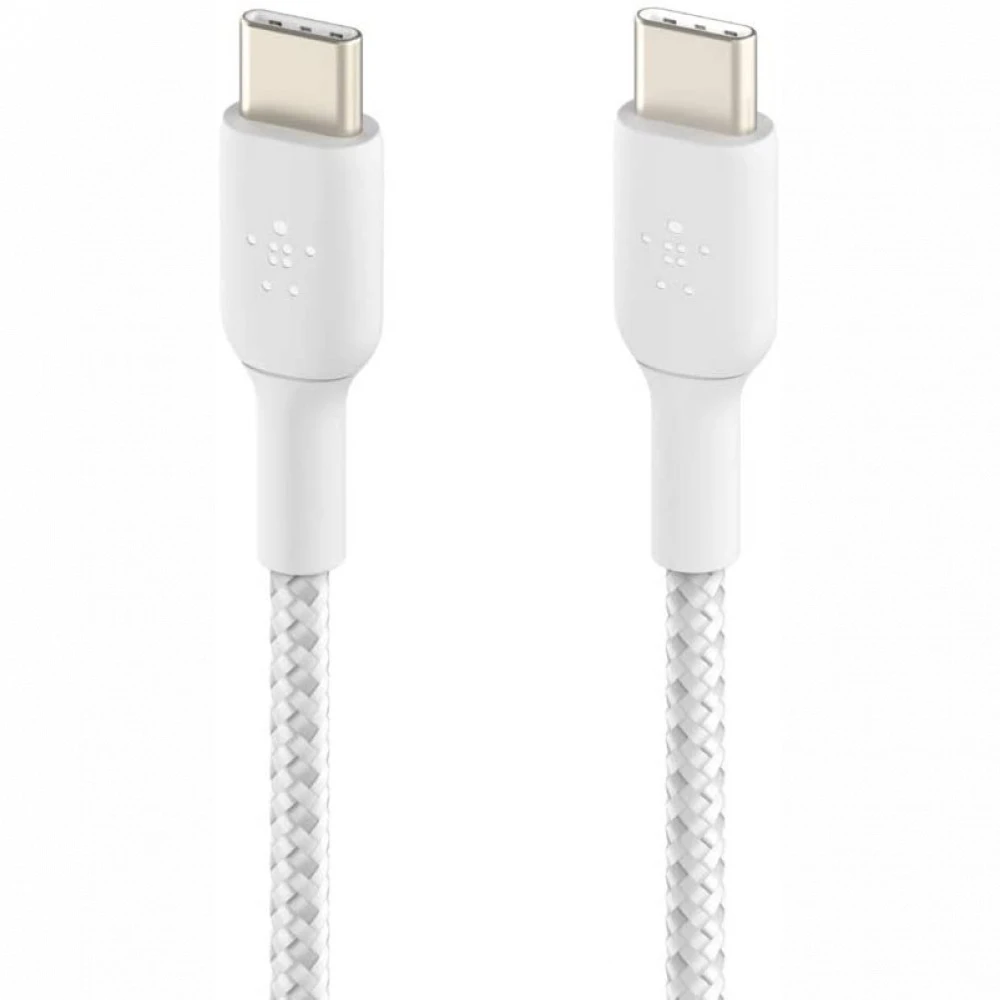 Кабель интерфейсный Belkin BRAIDED white (1m) CAB004BT1MWH