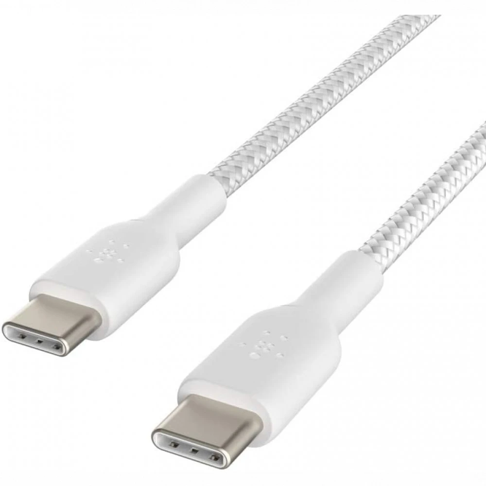 Кабель интерфейсный Belkin BRAIDED white (1m) CAB004BT1MWH