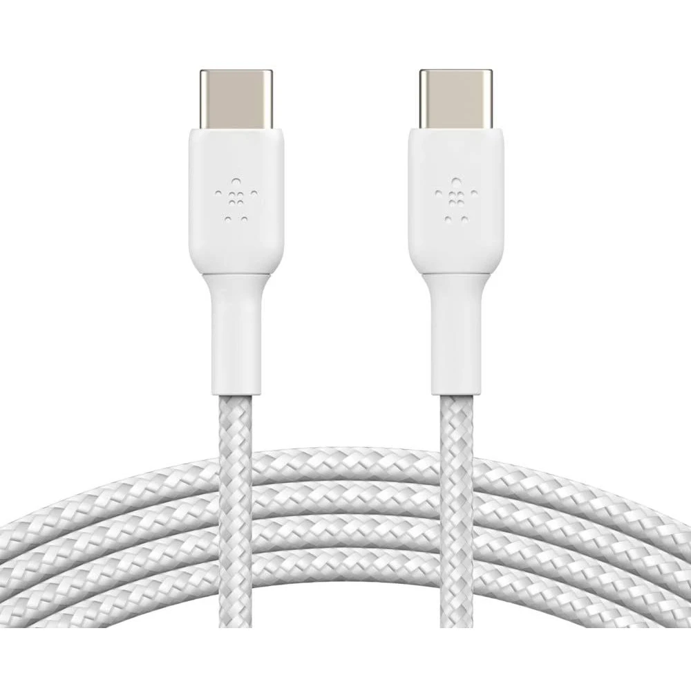 Кабель интерфейсный Belkin BRAIDED white (1m) CAB004BT1MWH