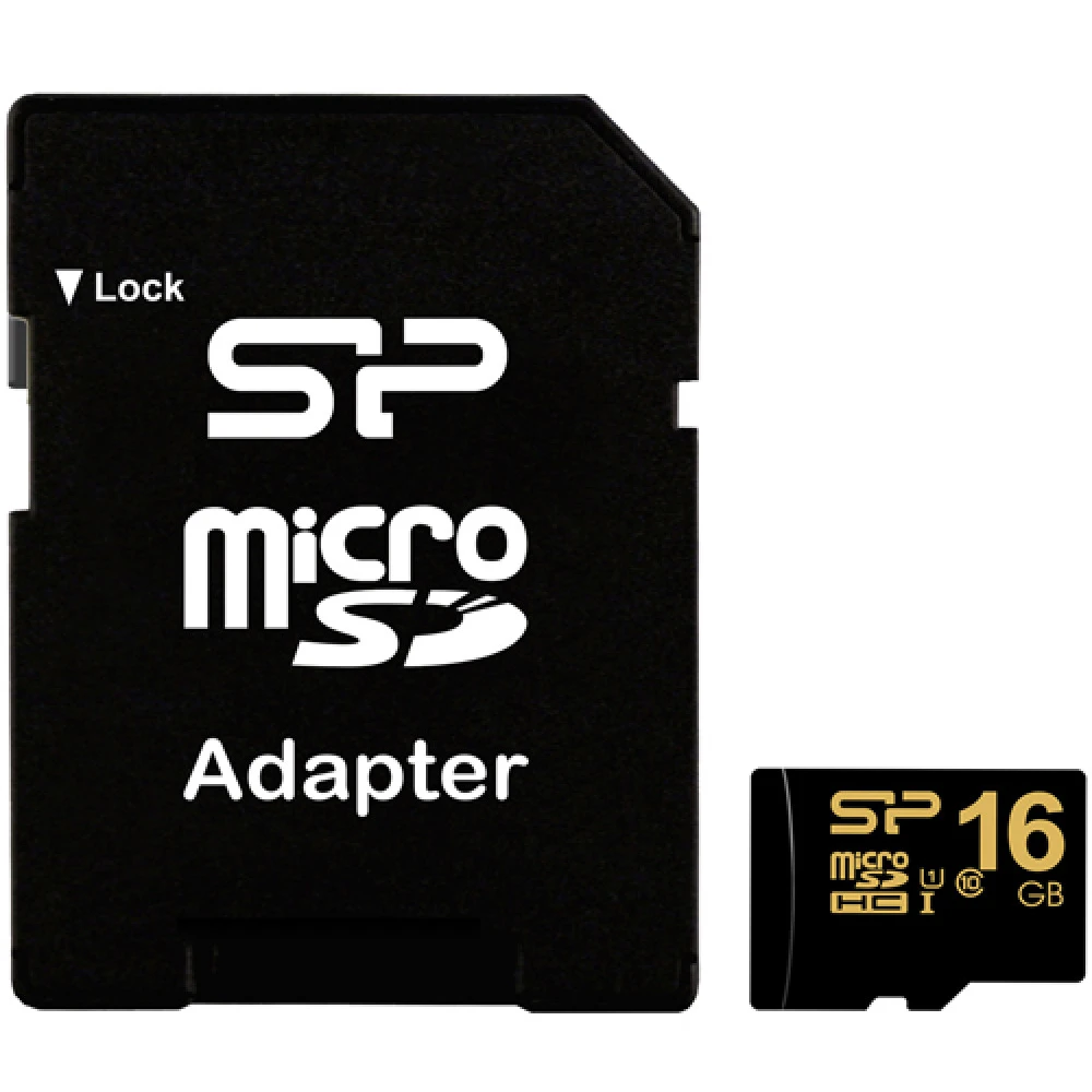Флеш (Flash) карты Silicon Power MemoryCard microSDHC SP016GBSTH010V1GSP 16 ГБ