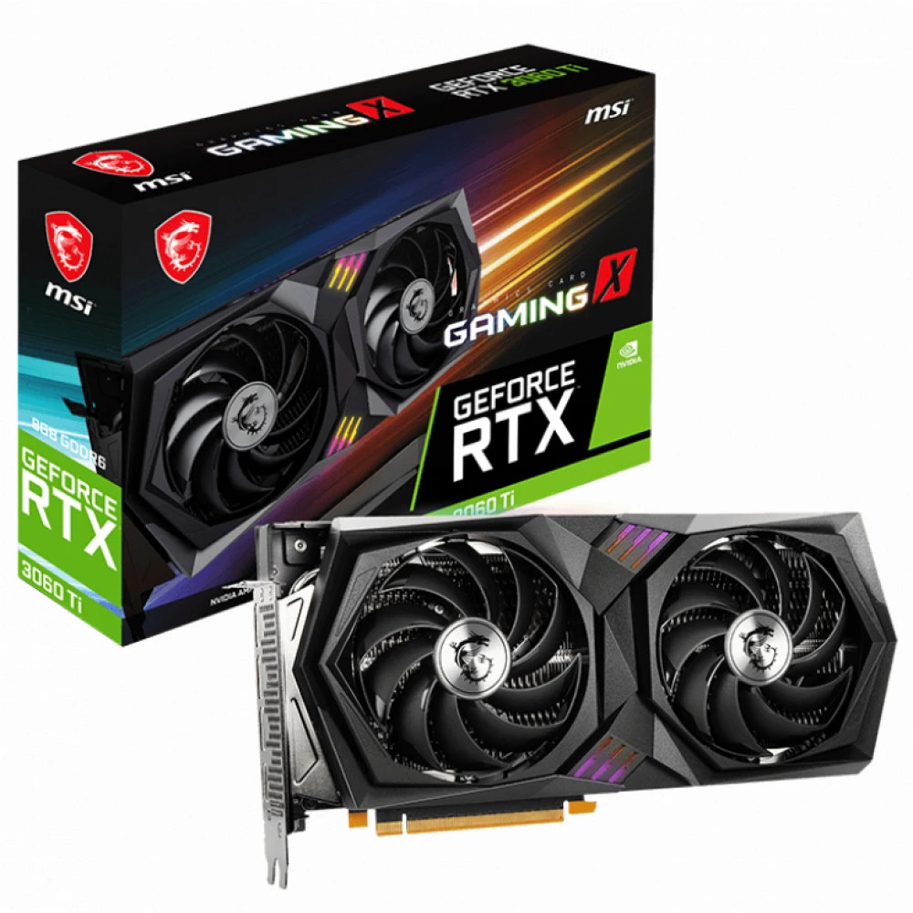 Видеокарта MSI GeForce RTX 3060 Ti GAMING X 8G LHR 8 ГБ