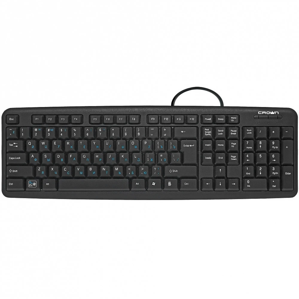 Клавиатура CROWN micro CMK-F02B Проводная, USB