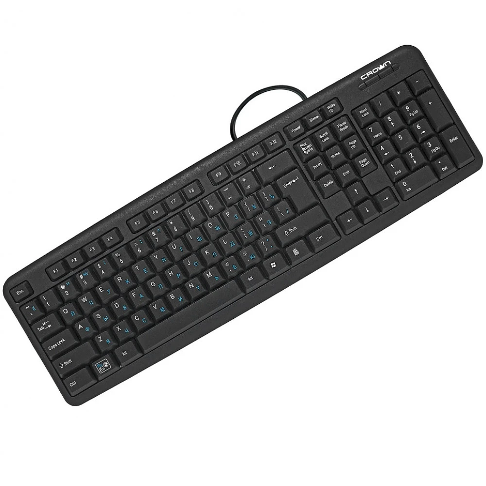 Клавиатура CROWN micro CMK-F02B Проводная, USB