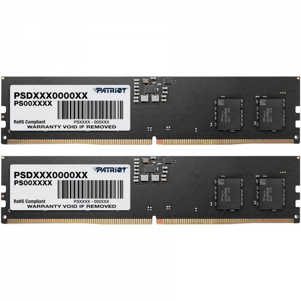 ОЗУ Patriot 2x16Gb PSD532G4800K DIMM, DDR5, 32 Гб (2 х 16 Гб), 4800 МГц