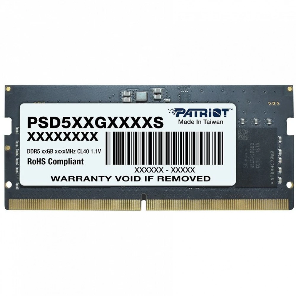ОЗУ Patriot 16Gb PSD516G480081S SO-DIMM, DDR5, 16 Гб, 4800 МГц
