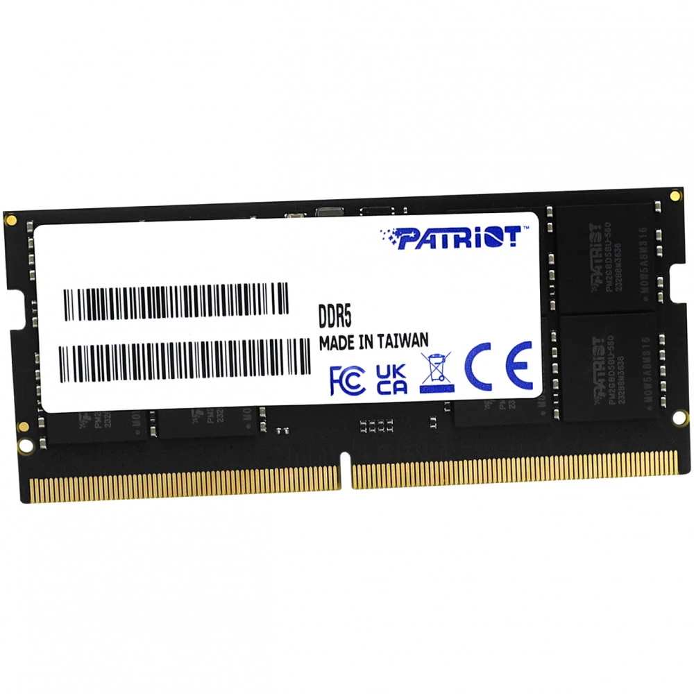 ОЗУ Patriot 32 Гб PSD532G48002S SO-DIMM, DDR5, 32 Гб, 4800 МГц