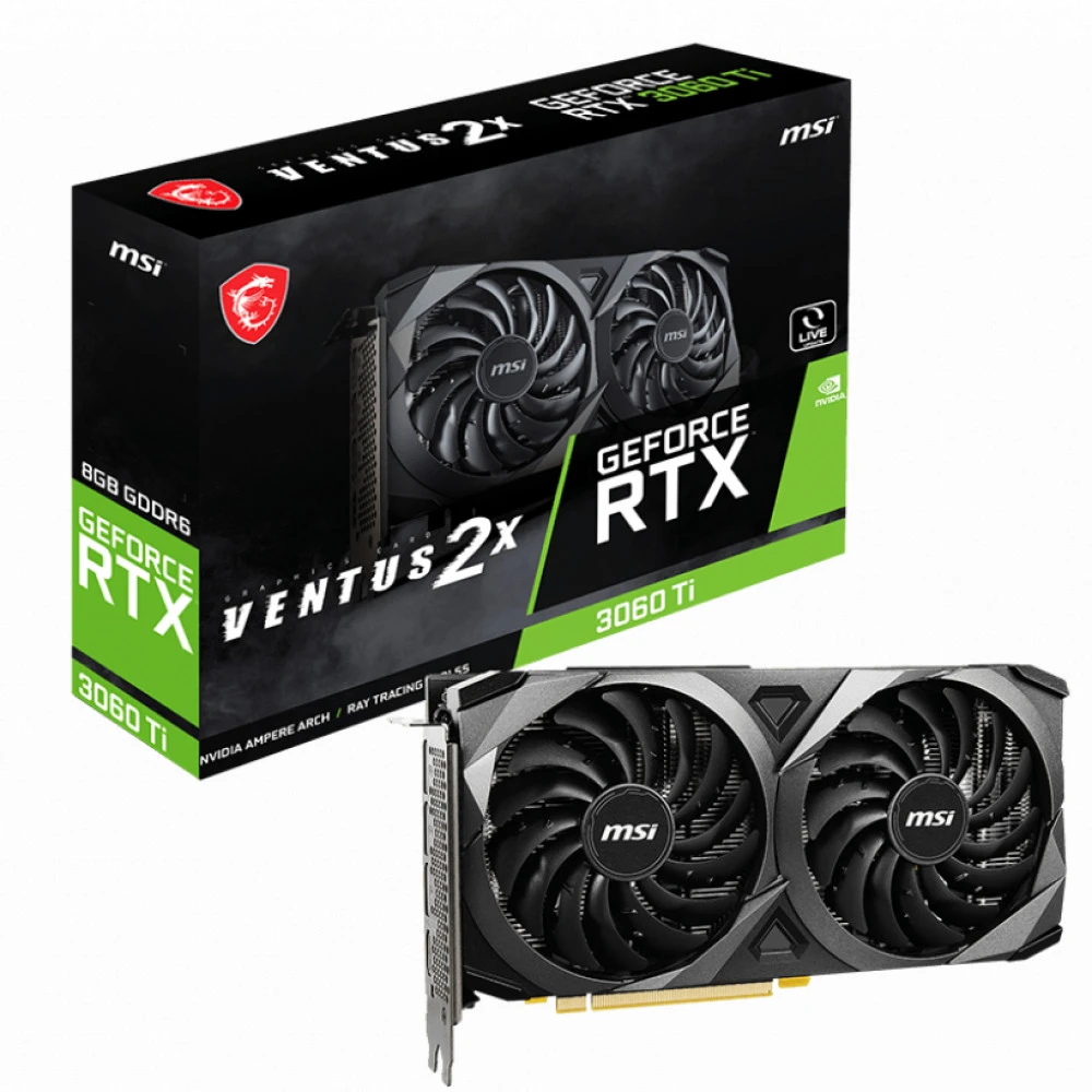 Видеокарта MSI NVIDIA GeForce RTX 3060Ti RTX 3060 TI VENTUS 2X 8G V1 LH 8 ГБ