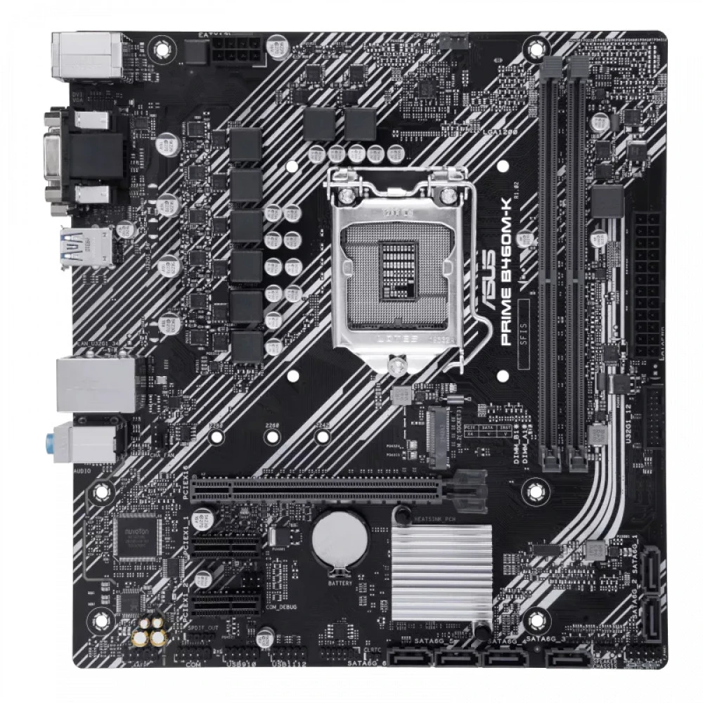 Материнская плата Asus PRIME B460M-K 90MB1400-M0EAY0 Mini-ATX, LGA 1200