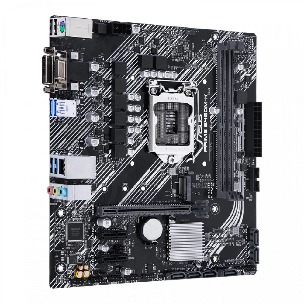 Материнская плата Asus PRIME B460M-K 90MB1400-M0EAY0 Mini-ATX, LGA 1200