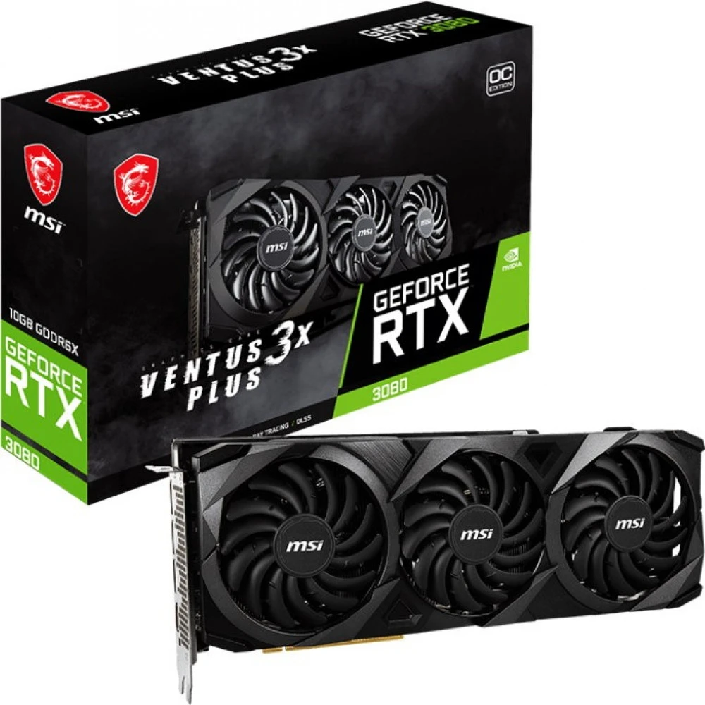 Видеокарта MSI GeForce RTX 3080 RTX 3080 VENTUS 3X PLUS LHR RU 10 ГБ