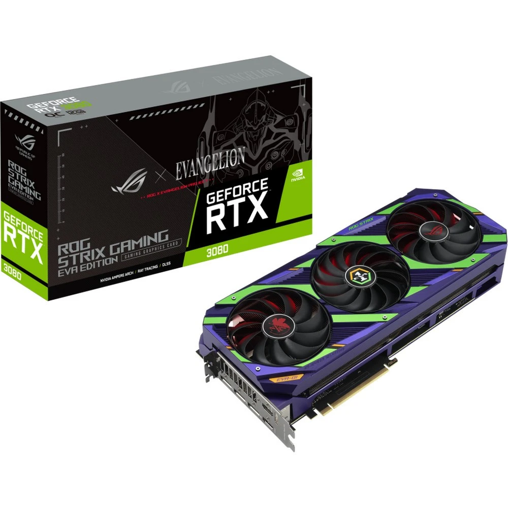 Видеокарта Asus RTX 3080 12GB GDDR6X OC EVA Edition ROG-STRIX-RTX3080-O12G-EVA 12 ГБ