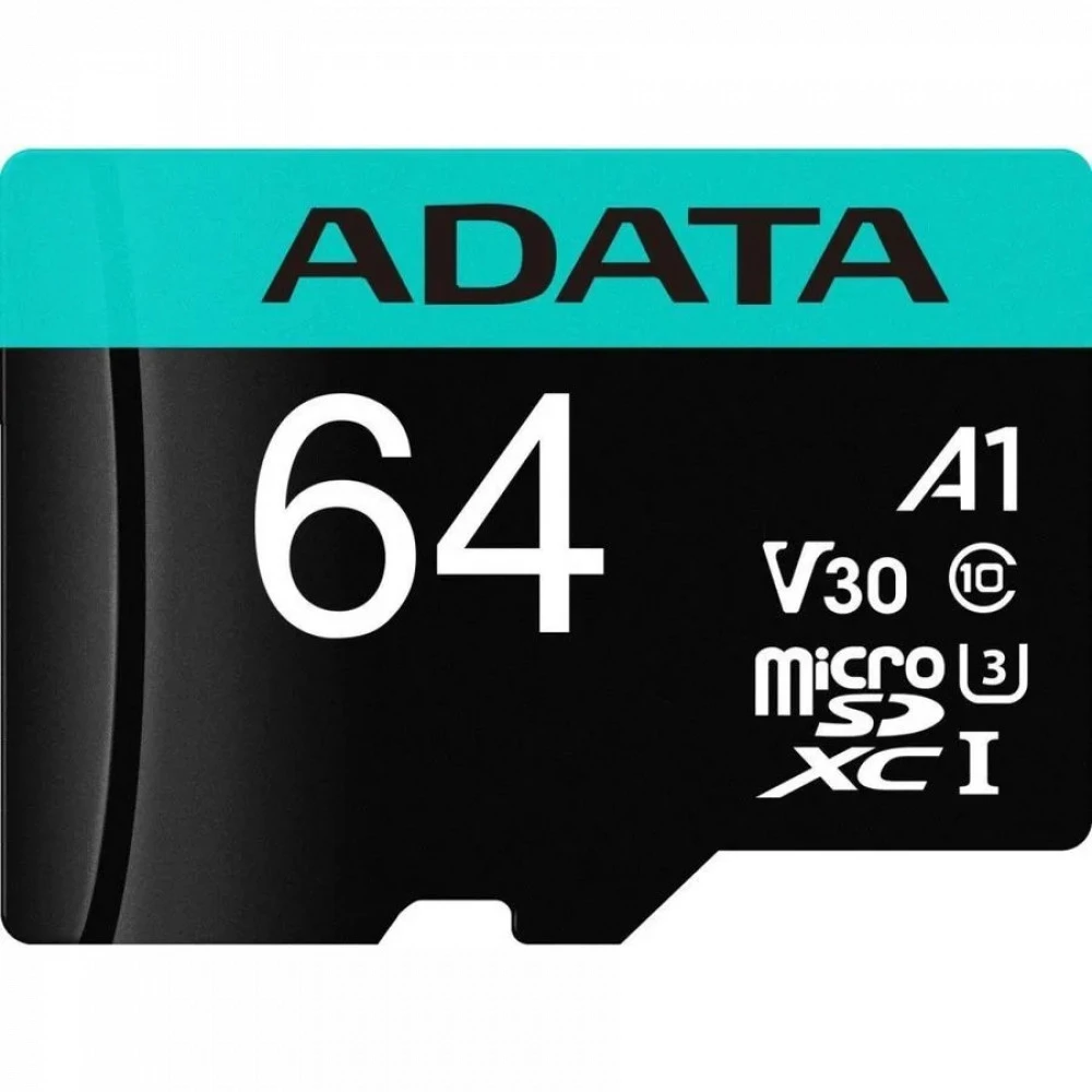 Флеш (Flash) карты ADATA Premier Pro microSDXC 64 ГБ AUSDX64GUI3V30SA2-RA1 64 ГБ