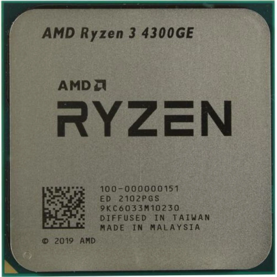 Процессор AMD Ryzen 3 4300GE EM7010JCY23JBD 3.5 ГГц, 4 МБ, OEM