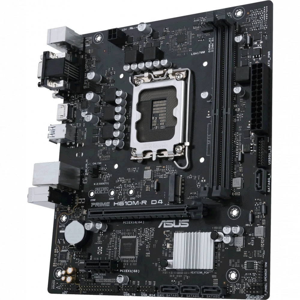 Материнская плата Asus PRIME H610M-R D4-SI 90MB1B40-M0ECY0 Micro-ATX, LGA 1700