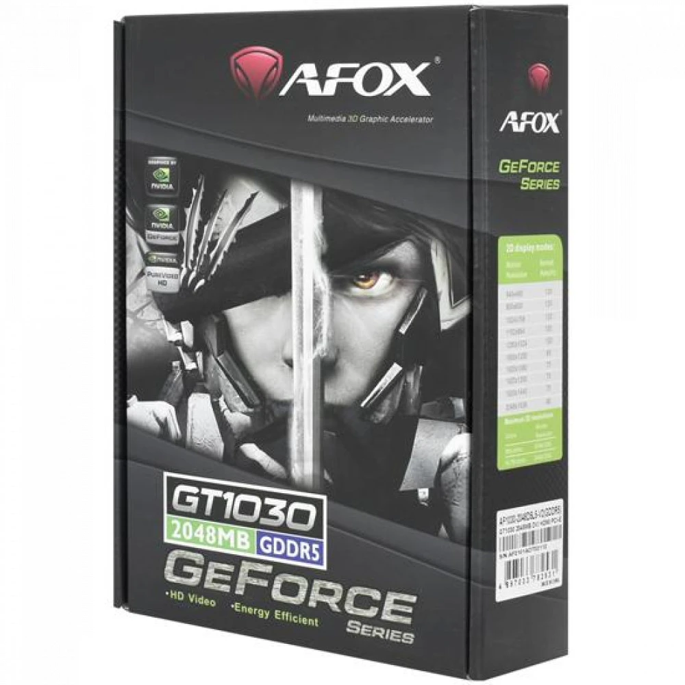 Видеокарта AFOX GeForce GT 1030 AF1030-2048D5L5-V2 AF1030-2048D5L5-V3 2 ГБ
