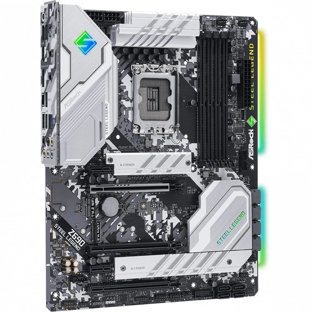 Материнская плата ASRock Z690 STEEL LEGEND/D5 ATX, LGA 1700