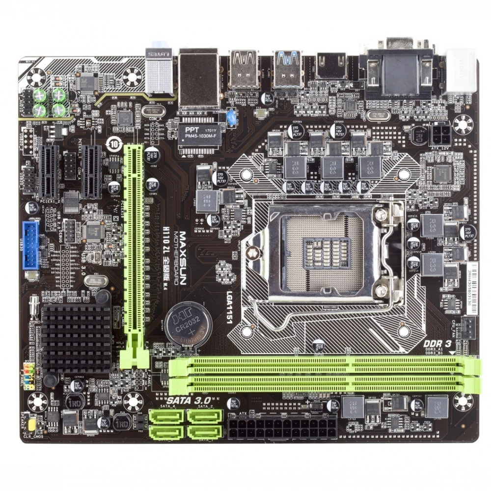 Материнская плата Maxsun MS-H110ZL Micro-ATX, LGA 1151