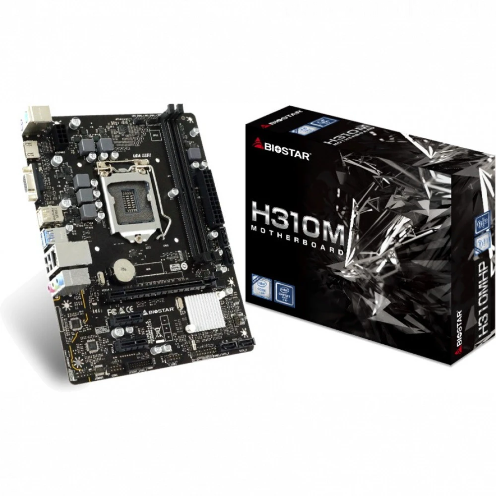 Материнская плата BIOSTAR H310MHP IH31MHS Micro-ATX, LGA 1151