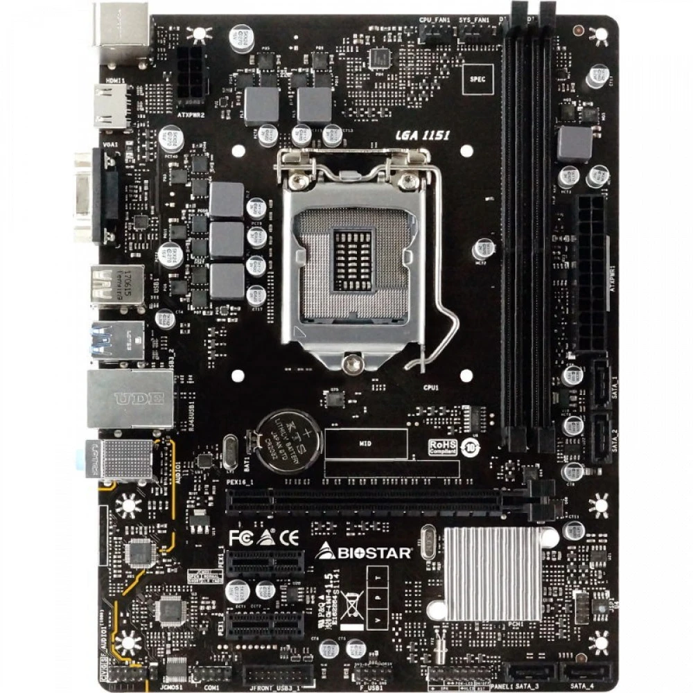 Материнская плата BIOSTAR H310MHP IH31MHS Micro-ATX, LGA 1151
