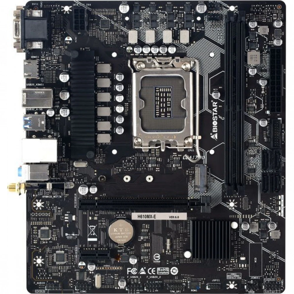 Материнская плата BIOSTAR ENH610MXE Micro-ATX, LGA 1700