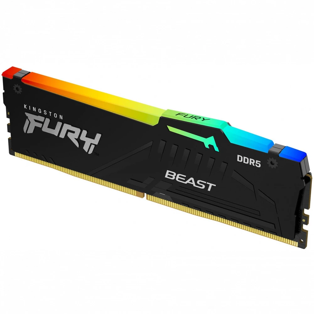ОЗУ Kingston Fury Beast RGB 16 ГБ KF552C40BBA-16 DIMM, DDR5, 16 Гб, 5200 МГц
