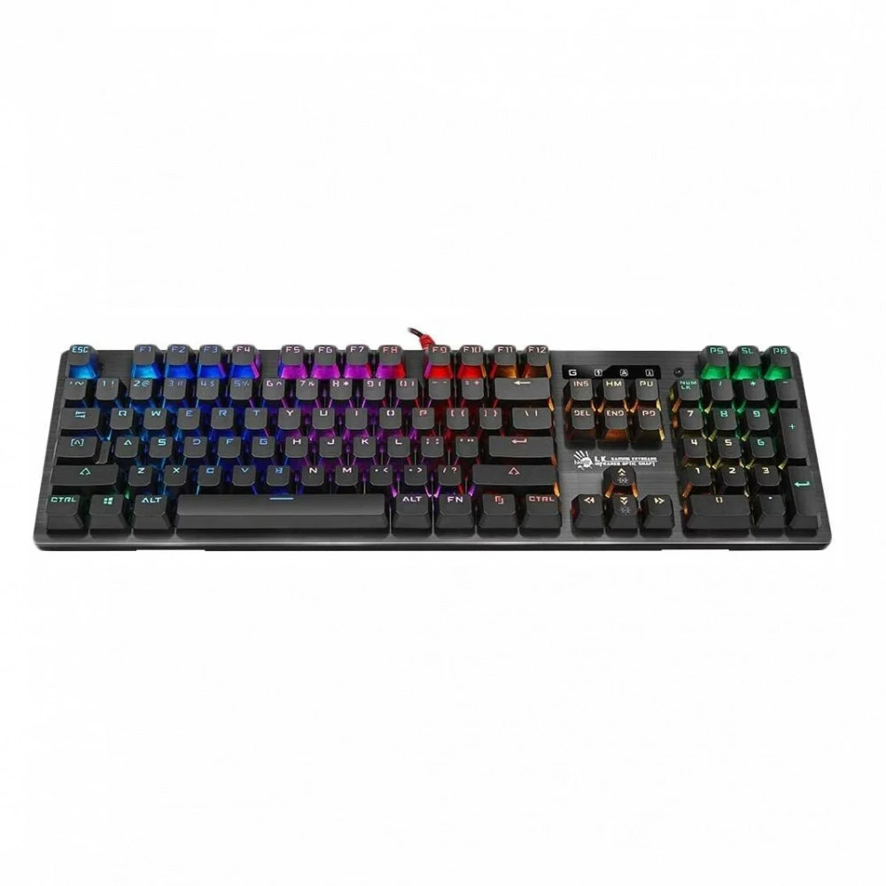 Клавиатура A4Tech B820R BLACK (BLUE SWITCH) Проводная, USB