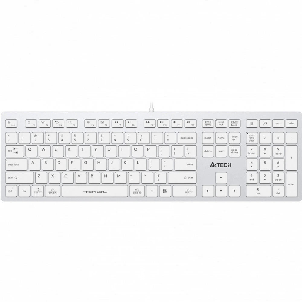 Клавиатура A4Tech FX50 WHITE Проводная, USB