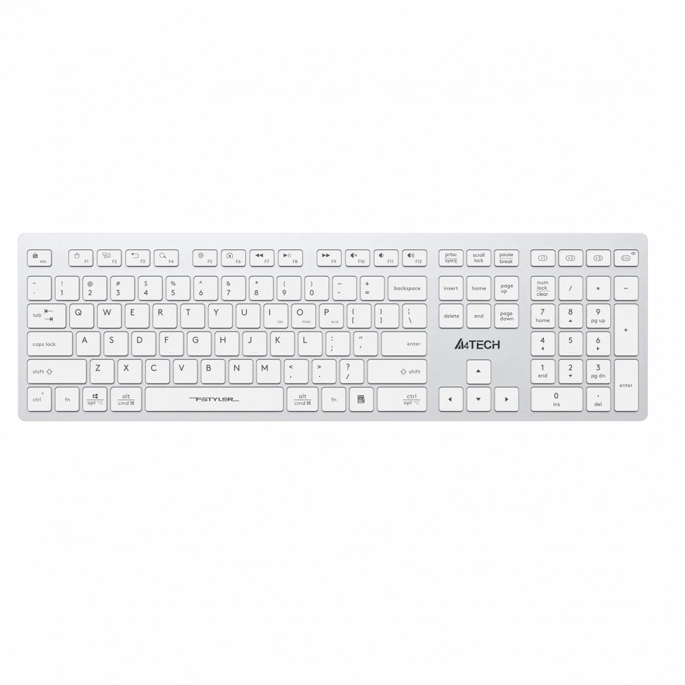 Клавиатура A4Tech FBX50C WHITE Беспроводная, Bluetooth