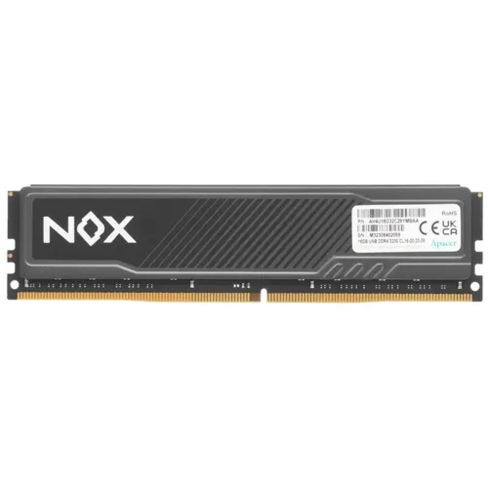 ОЗУ Apacer NOX [AH4U16G32C28YMBAA-1] DIMM, DDR4, 16 Гб, 3200 МГц