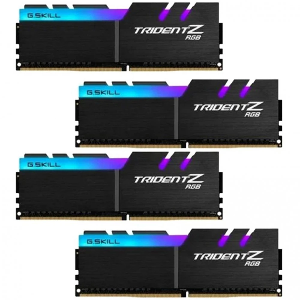 ОЗУ G.Skill TridentZ RGB 32GB F4-3600C19Q-32GTZRB DIMM, DDR4, 32 Гб (4 х 8 Гб), 3600 МГц