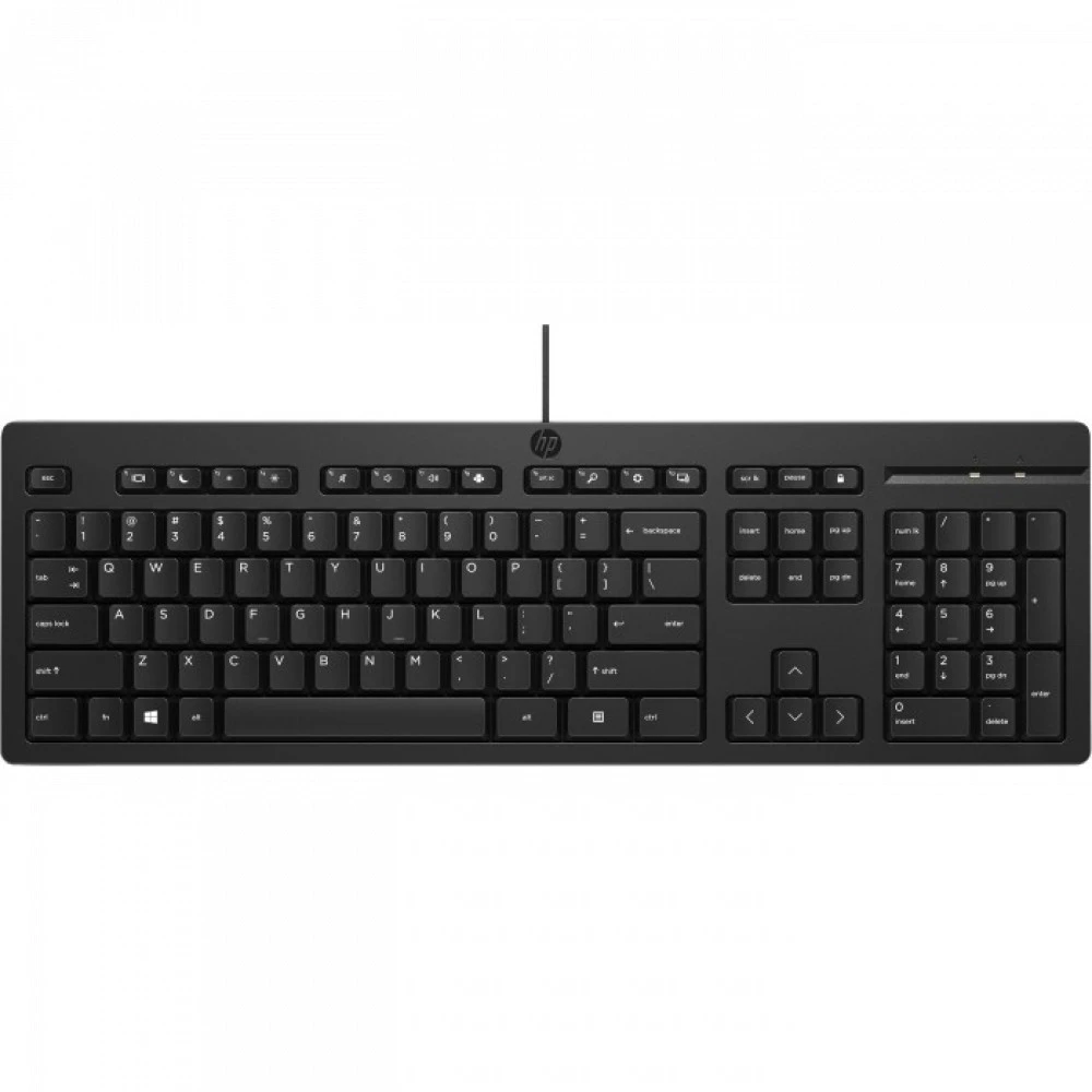 Клавиатура HP 125 USB Wired Keyboard 266C9A6 Проводная, USB