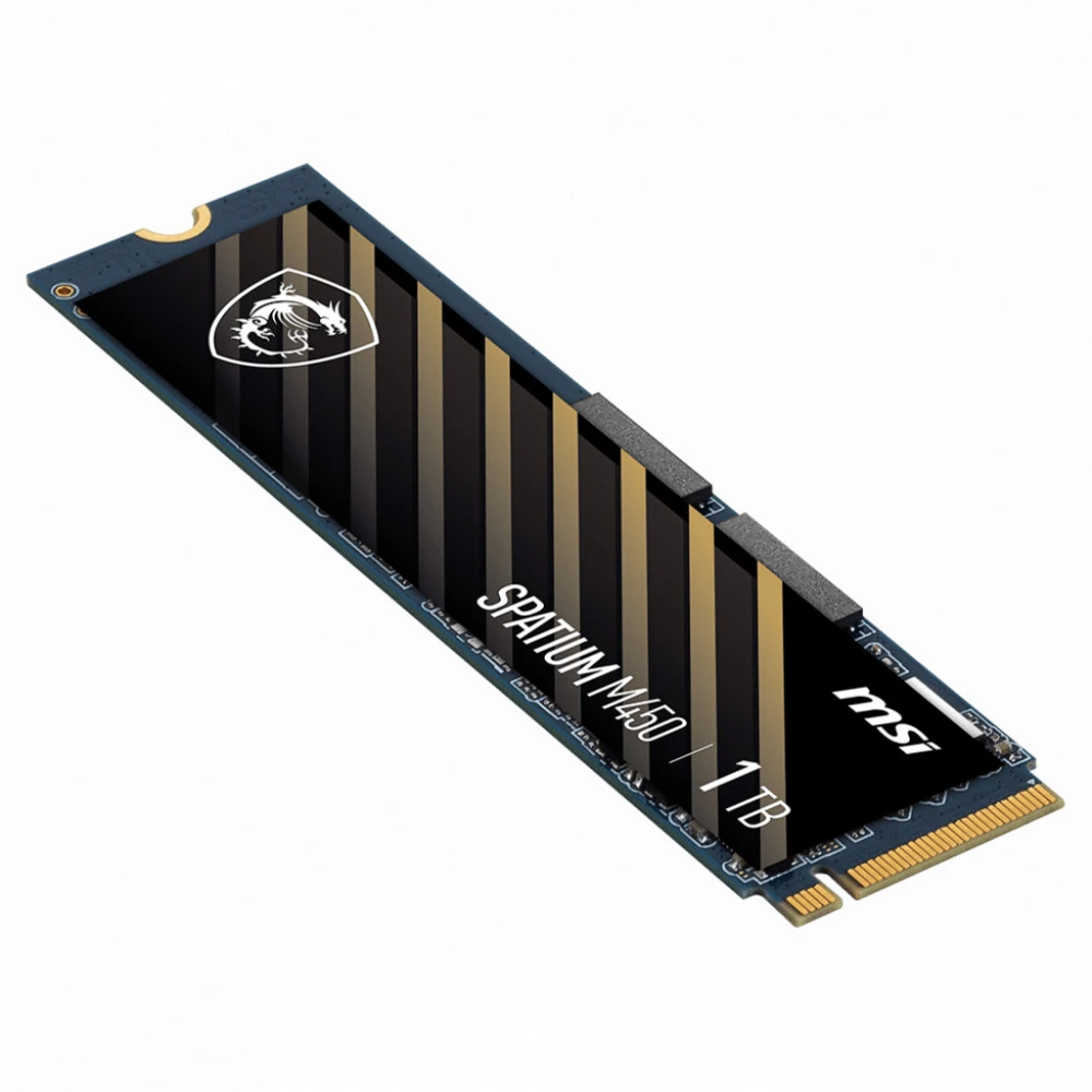 Жесткий диск MSI SPATIUM M450 PCIe 4.0 NVMe M.2 1TB SSD (твердотельные), 1 ТБ, M.2, PCIe