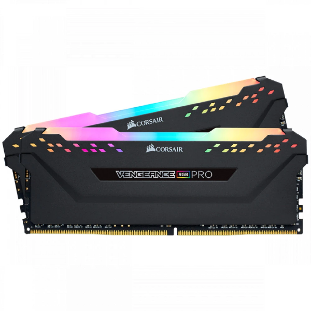 ОЗУ Corsair Vengeance RGB PRO CMW32GX4M2E3200C16 DIMM, DDR4, 32 Гб (2 х 16 Гб), 3200 МГц