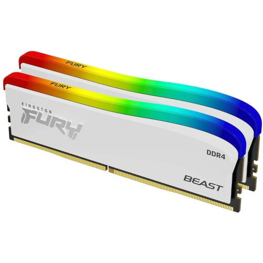 ОЗУ Kingston Fury Beast RGB KF432C16BWAK2/32 DIMM, DDR4, 32 Гб (2 х 16 Гб), 3200 МГц
