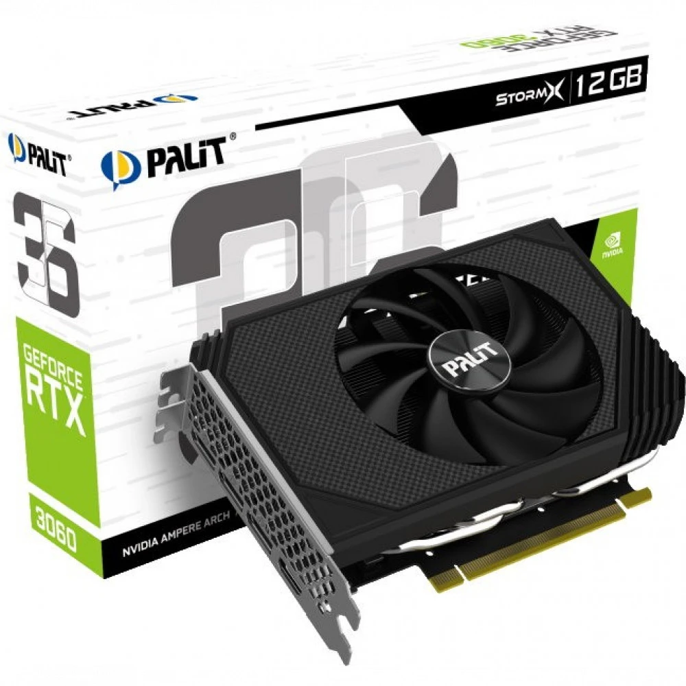 Видеокарта Palit RTX 3060 StormX LHR NE63060019K9-190AF LHR 12 ГБ